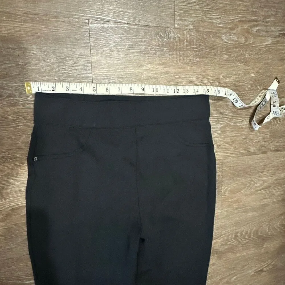 Spanx the perfect black ponte pant sz L ankle thick leggings sculpting slimming